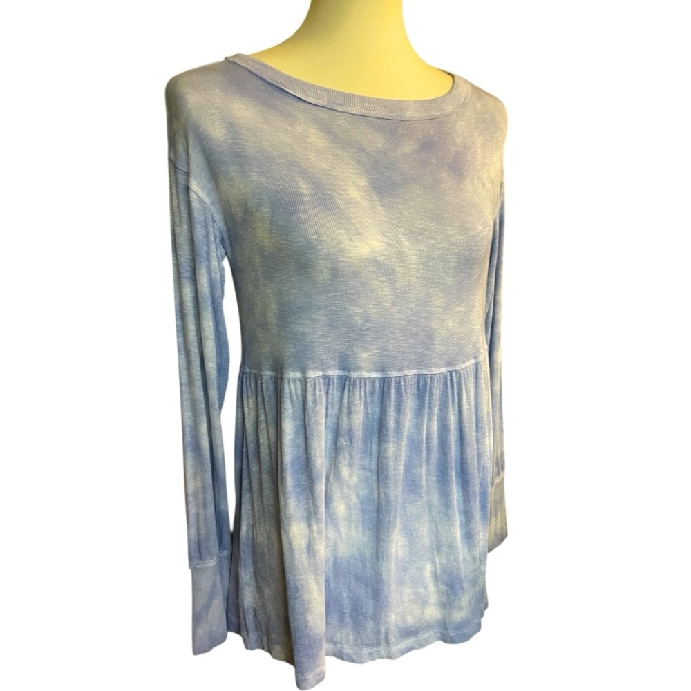 American Eagle Tie Dye Smocked Babydoll Top